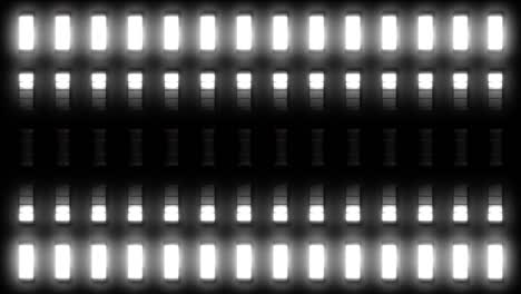 repeating pattern of white led lights