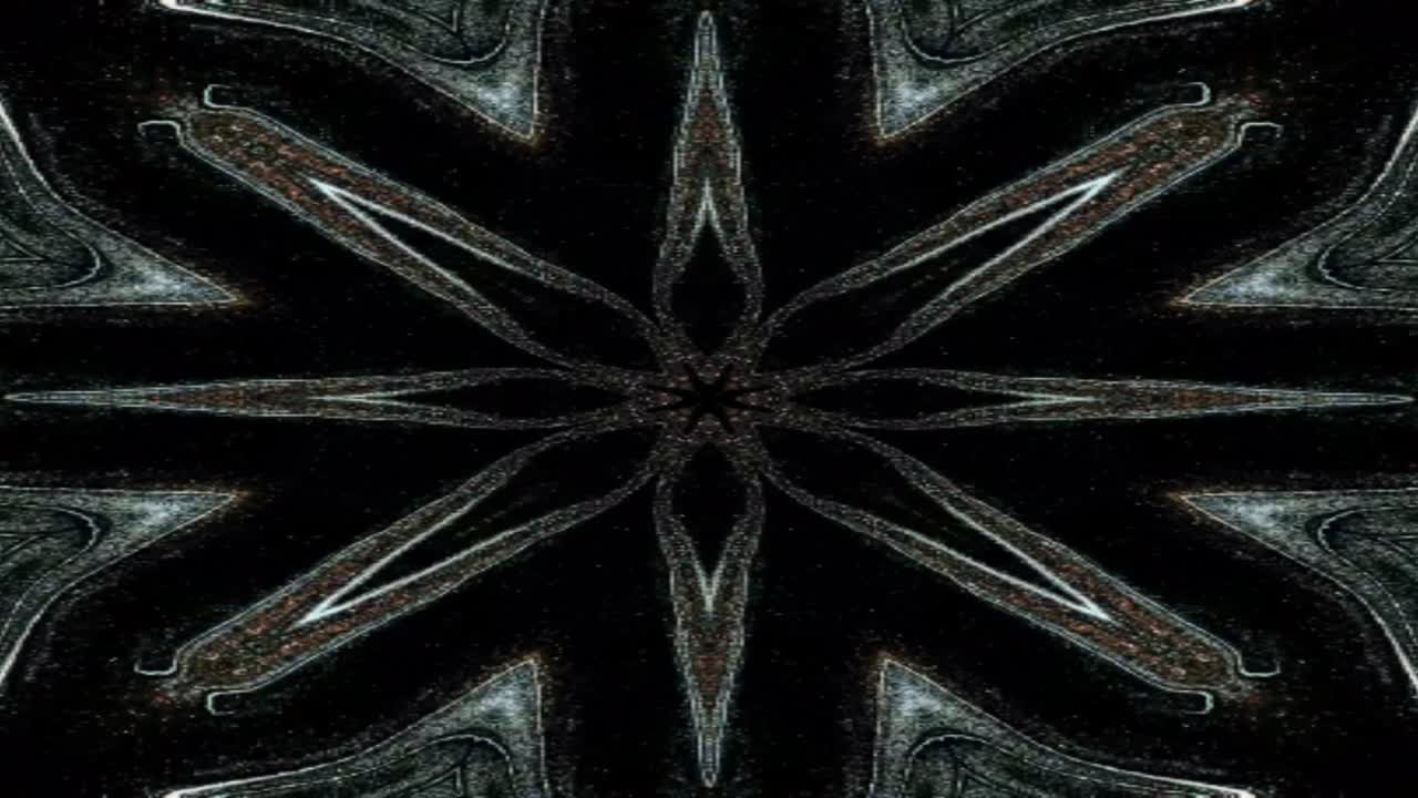 Unique colorful kaleidoscope fractal marble pattern motion background.