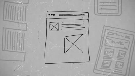 compuesto digital de una página web