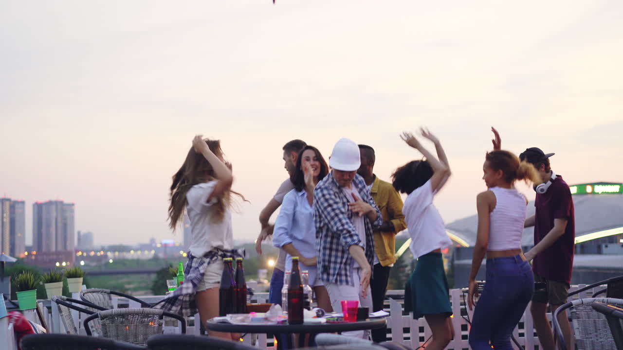Rooftop Party at Sunset