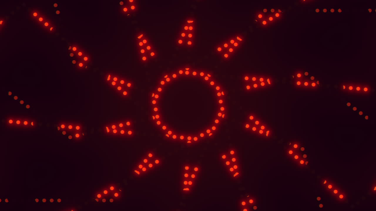 patrón de círculo rojo círculos en espiral en el espacio