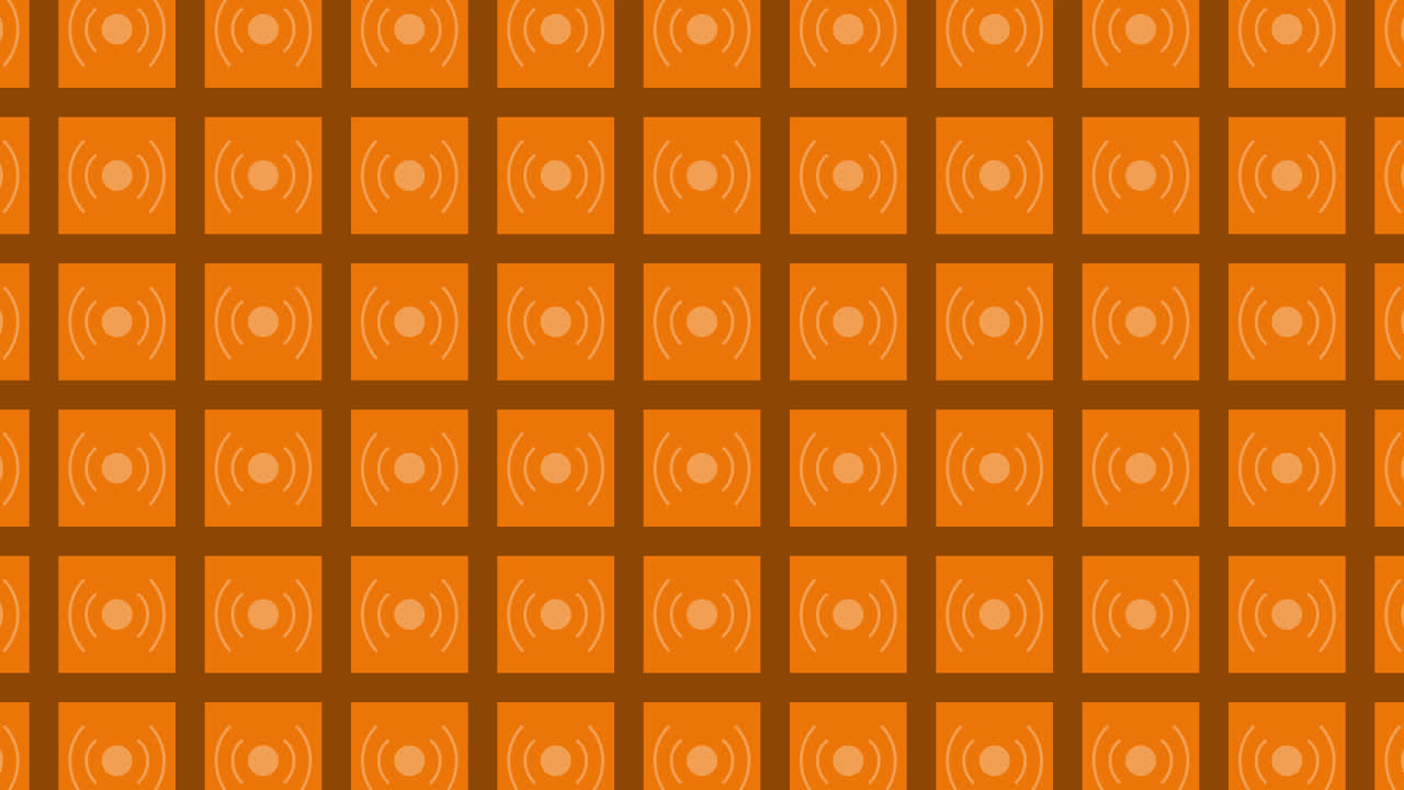 Orange Geometric Pattern