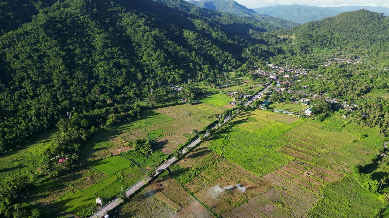 Non-urban Village Of Timbaan In The Municipality Of San Andres, Province Of Catanduanes, Philippines. Aerial Drone Shot