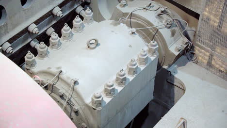 componente de maquinaria industrial en primer plano