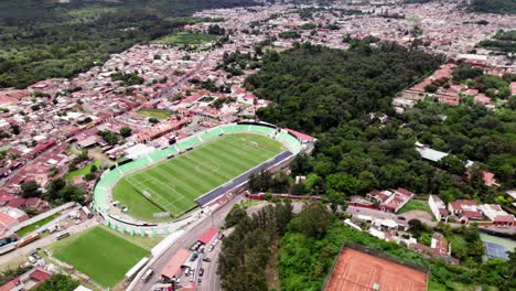 Aerial-footage-of-Antigua-Stadium-Guatemala