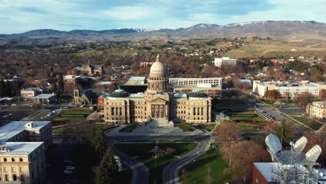 Idaho-State-Capitol-In-Boise,-Idaho,-USA