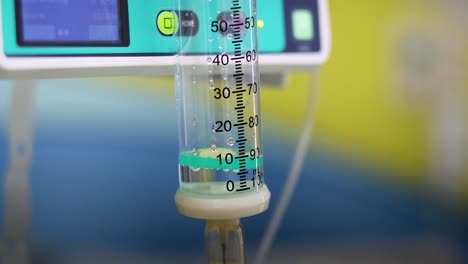 saline drip infusion in medical setting