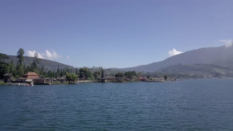 aerial: ulun danu beratan temple