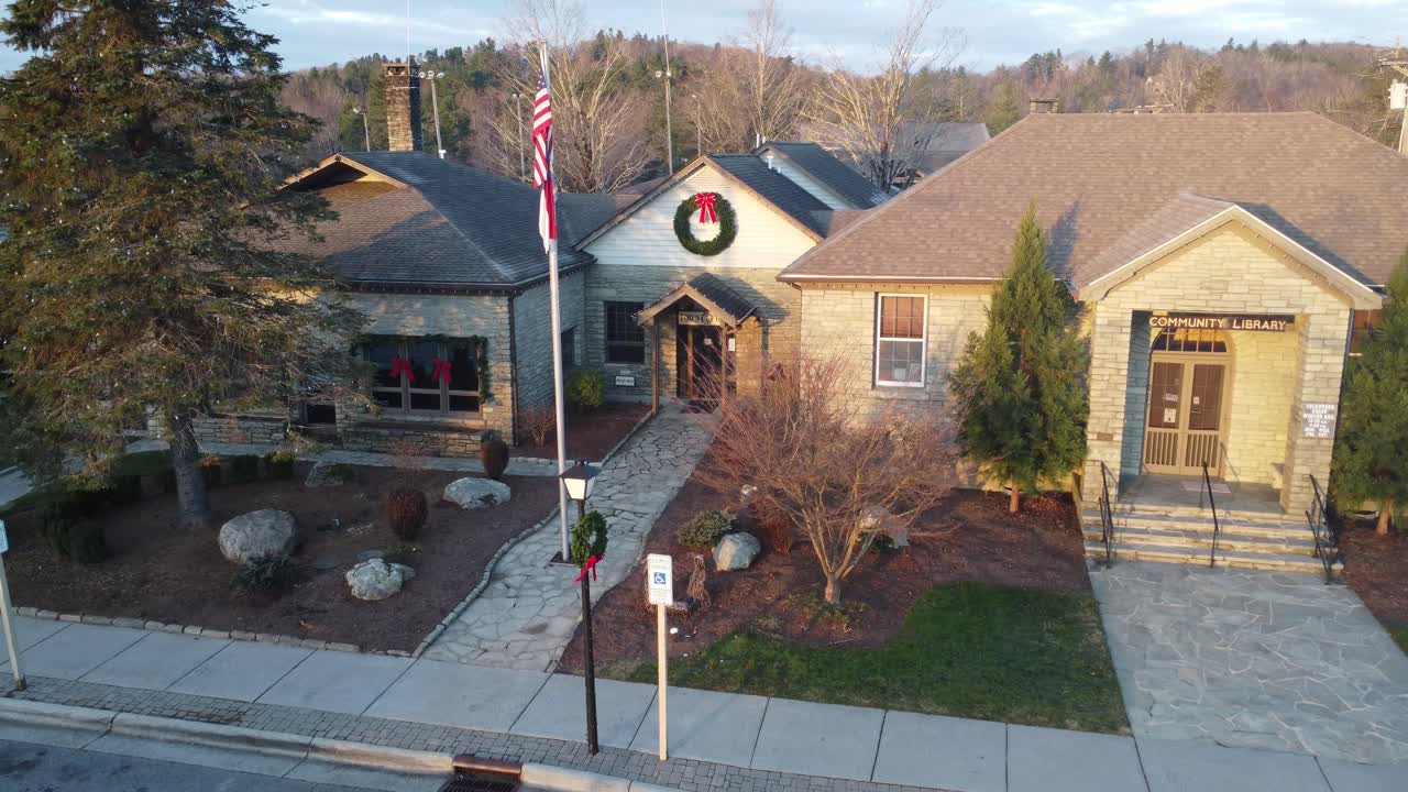 다운 타운 블로킹 노스 캐롤라이나의 커뮤니티 센터