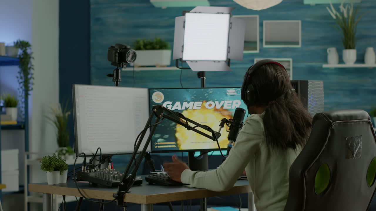 afro streamer perdiendo el campeonato en línea siendo decepcionado