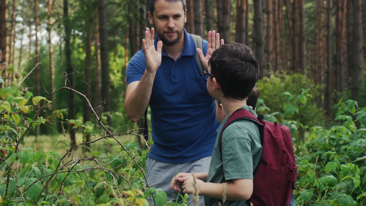 Family in the nature