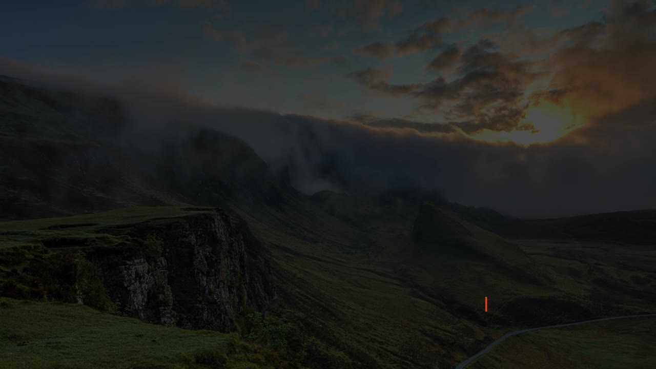 Minimal Typography Design with Nature Background