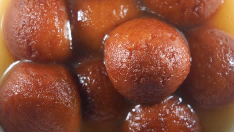 close-up of indian gulab jamun