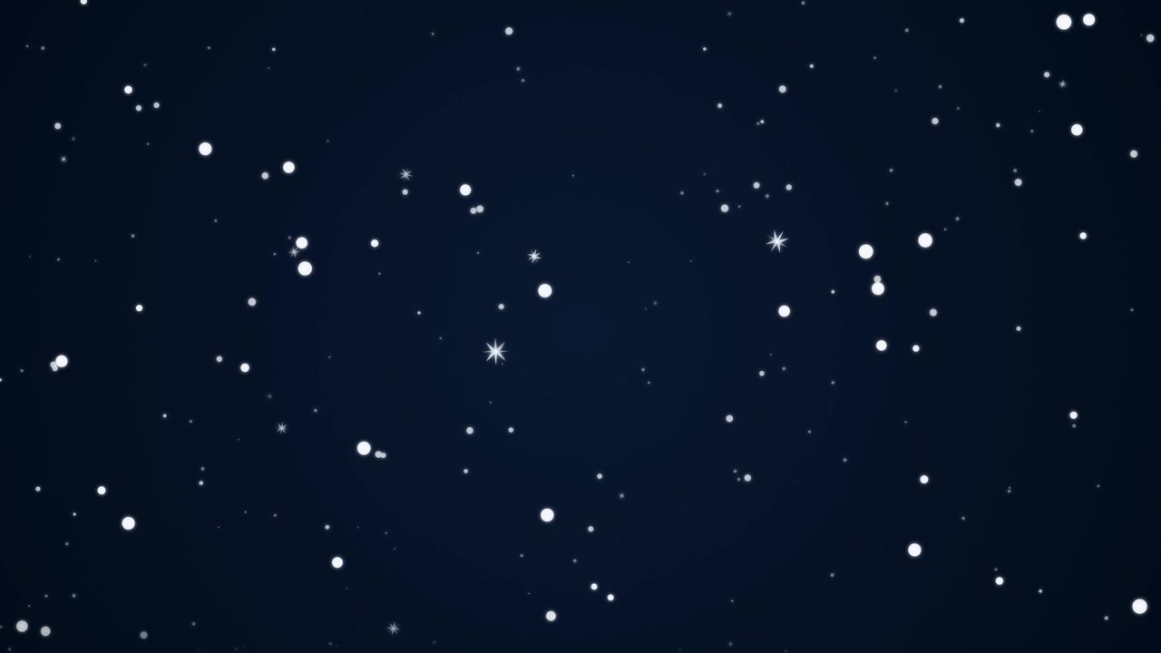 Animated Night Sky with Twinkling Stars