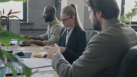 modern office meeting