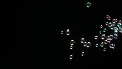 soup bubbles isolated on black background