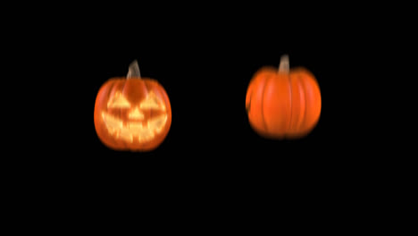 glowing jack-o'-lanterns