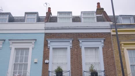 Exterior-Of-Colourful-Residential-Housing-In-Camden-London-UK-3