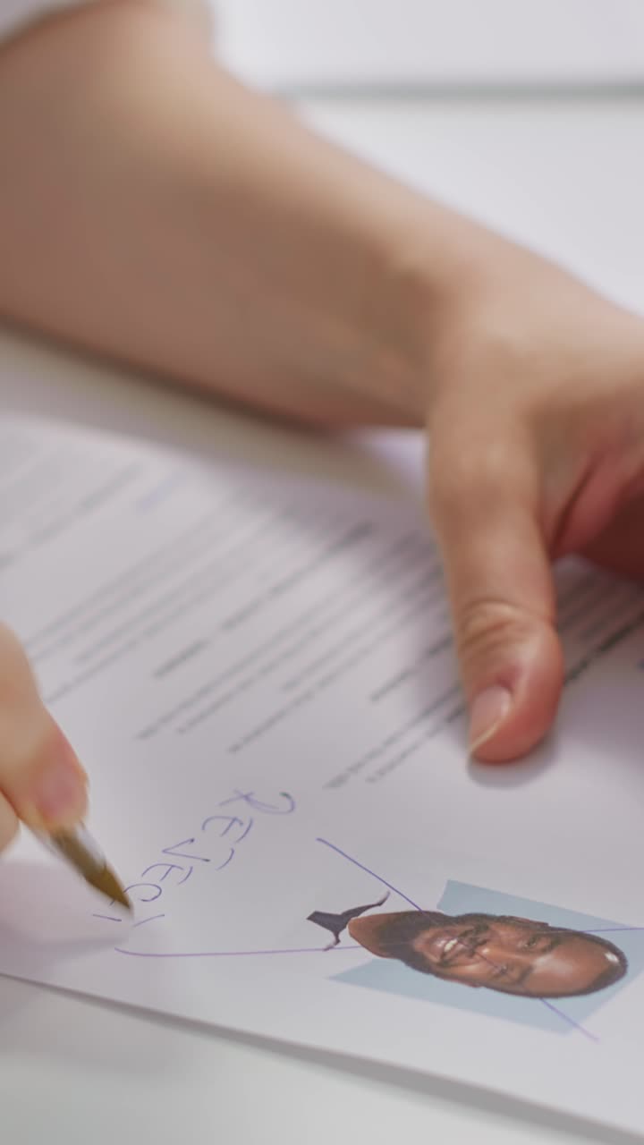Video verticale: Esperti HR che rifiutano candidati per un lavoro a causa della mancanza di competenze e qualifiche