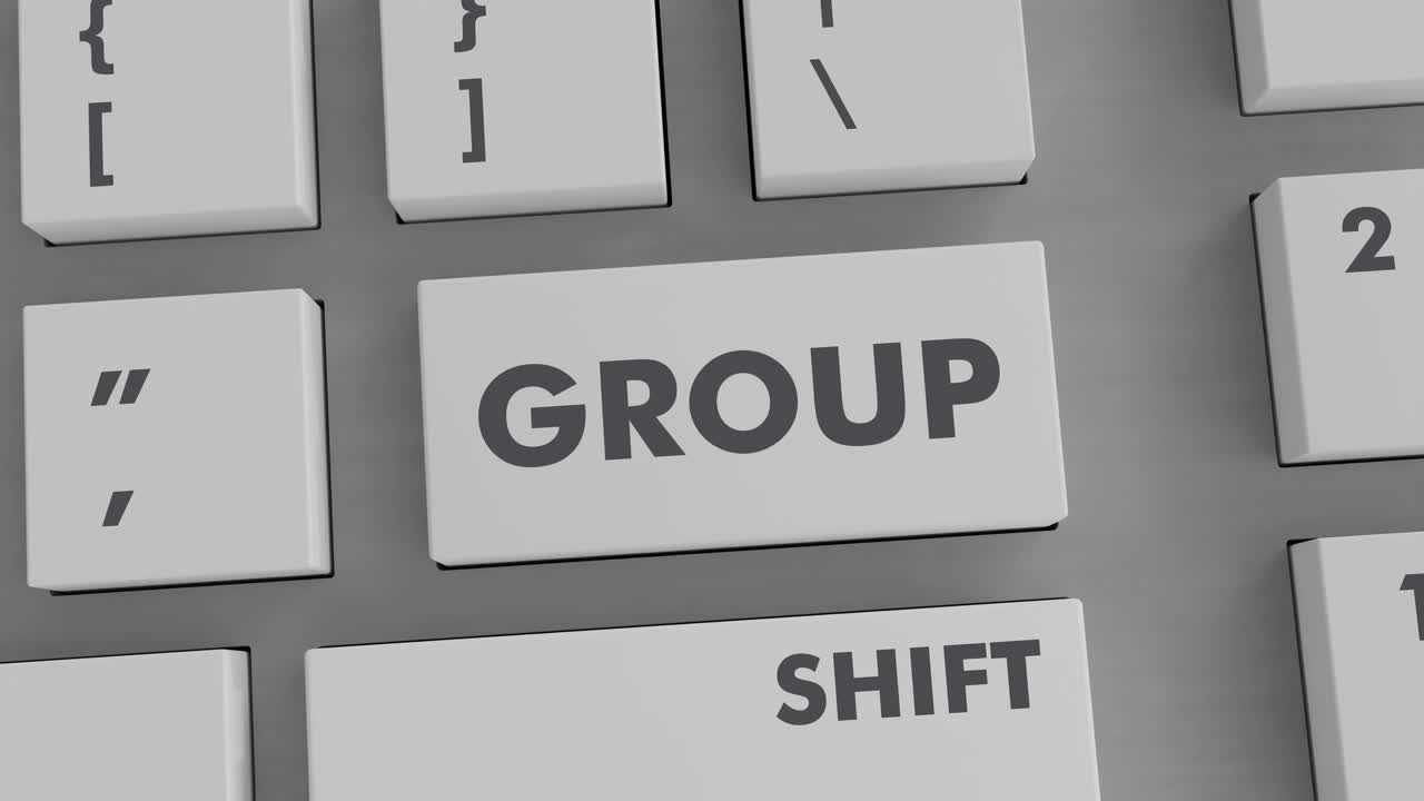 Pressione del pulsante Gruppo sulla tastiera