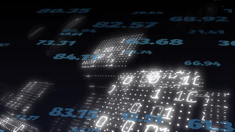 animation of data processing over binary coding