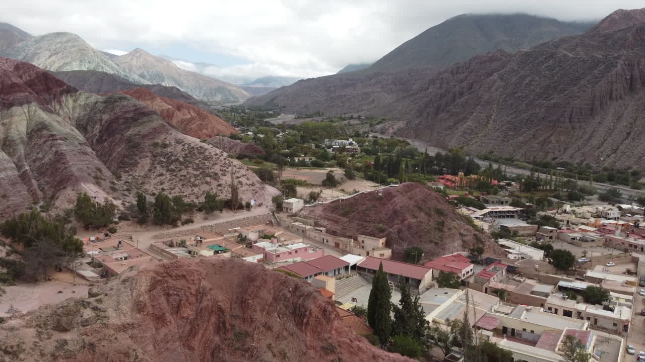 The iconic Cerro de los 7 Colores in Purmamarca, Argentina, is one of South America's most famous landmarks.
