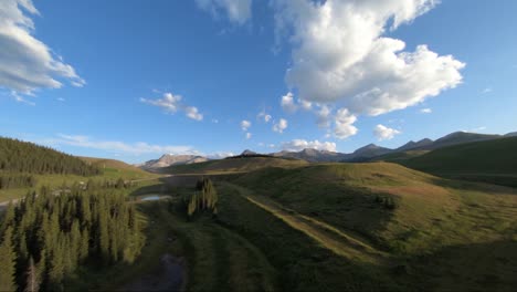 A-Drone-Shot-Of-A-Previously-Deforested-Country-Side