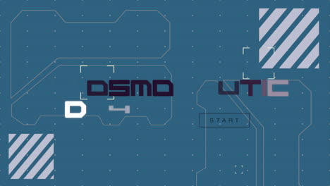 Cosmonautics Day with digital HUD elements on spaceship monitor