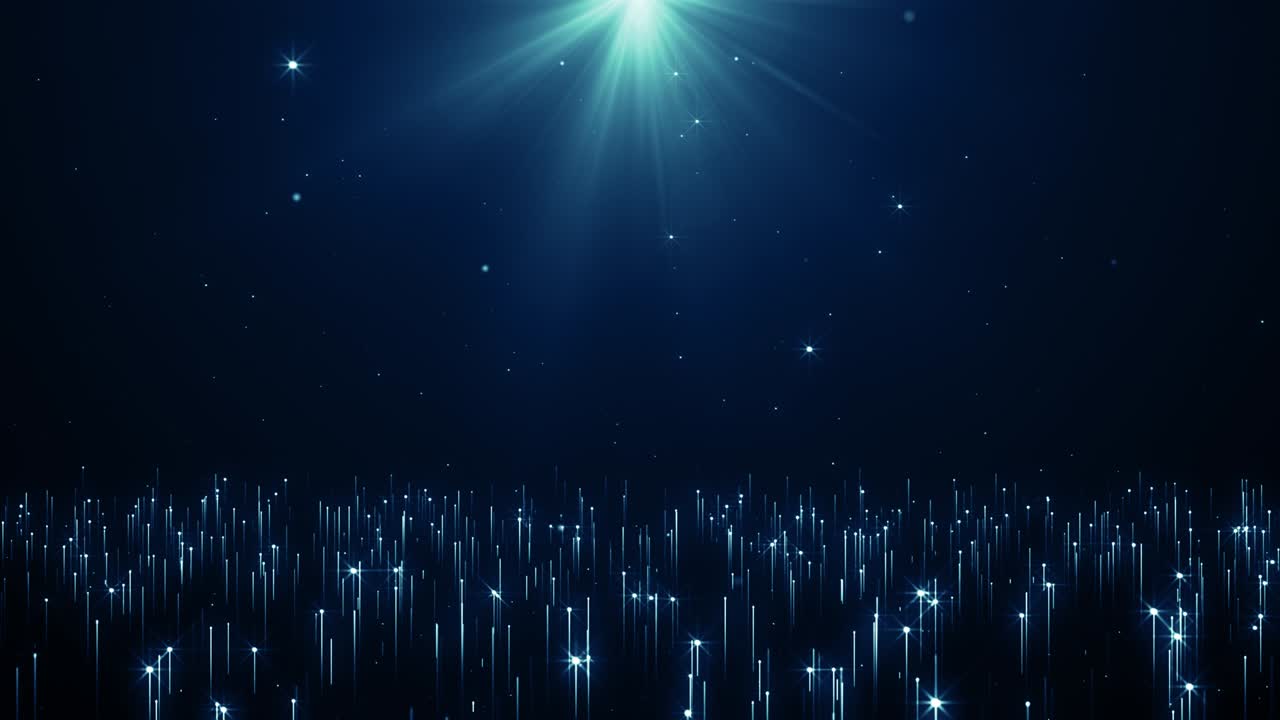 파란 먼지 입자 추상적인 빛 보케 모션 제목 영화적 배경 루프