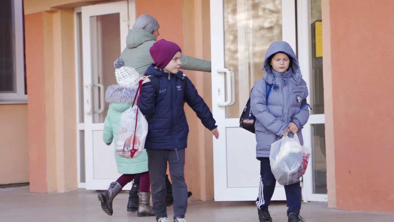 Children Leaving School