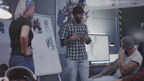 game design team meeting