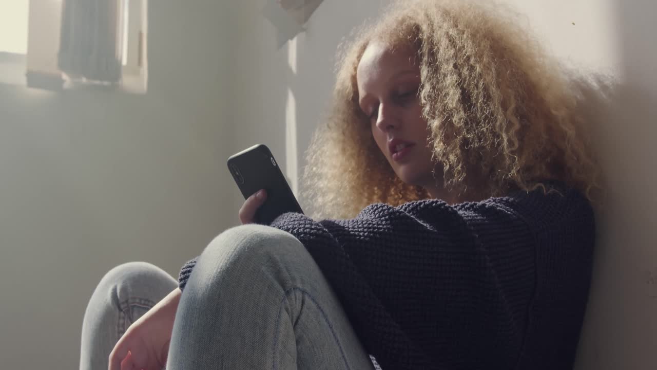 Fashionable young woman in an abandoned warehouse