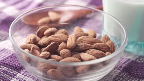 almonds and almond milk