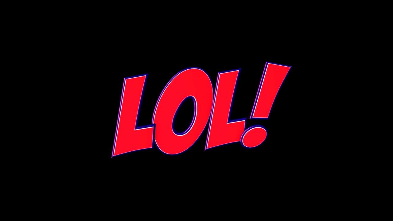 코 텍스트 및 스피치 풍선 애니메이션, 알파 매트, 루프