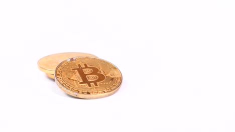 golden bitcoin coins