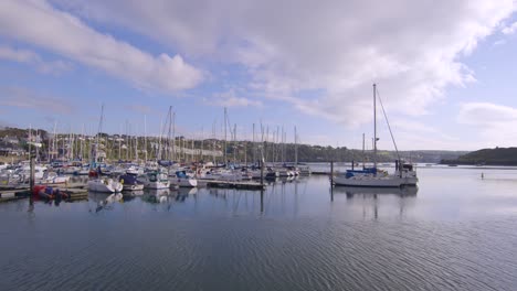 fishing boats docked in the morning