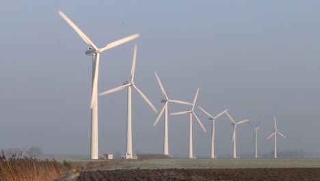 turbinas de viento. países bajos. invierno 2022