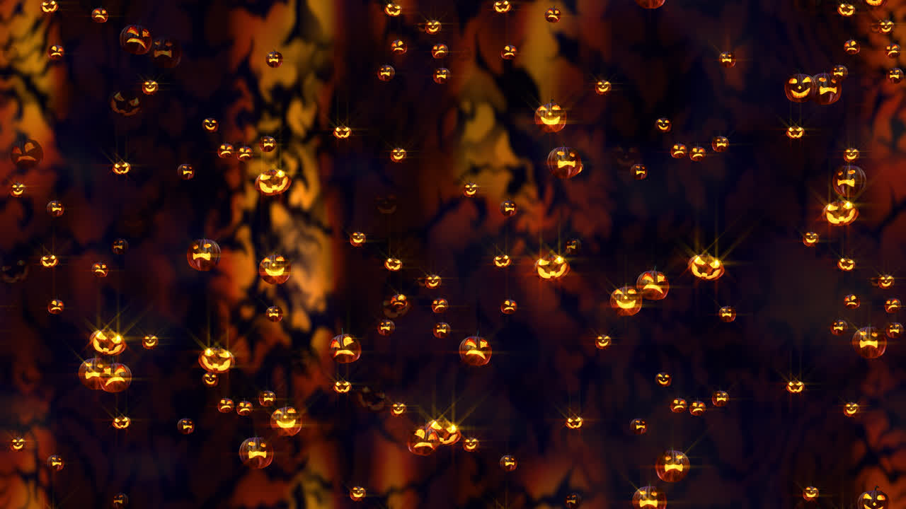 Sfondo di HALLOWEEN con zucca, un elemento ripetibile in loop