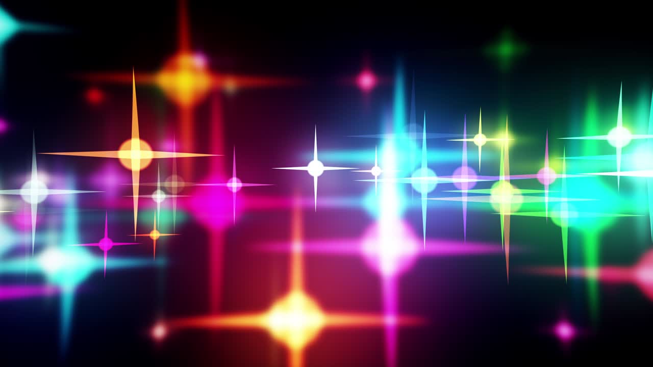 colorful bokeh, abstract 4K animation