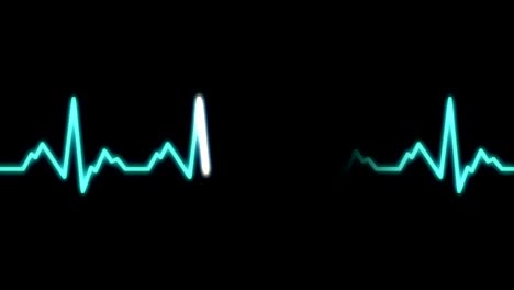 heartbeat monitor ekg line monitor shows heartthrob, seamlessly loop electrocardiogram medical screen with a graph of heart rhythm. 4k animation