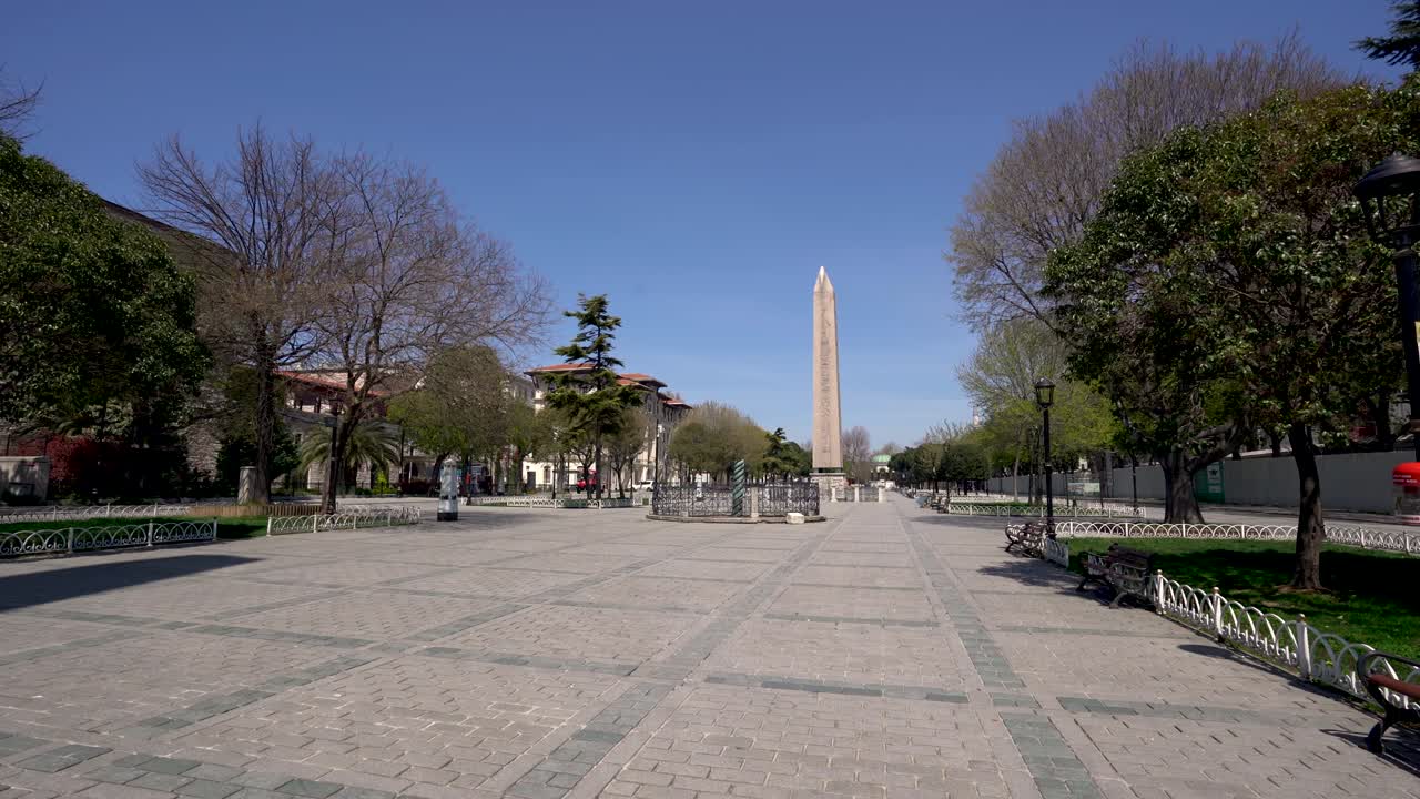 블루 모스크, 술탄 아흐메드 모스크, 이스탄불에서 코로나19 팬데 통행금지