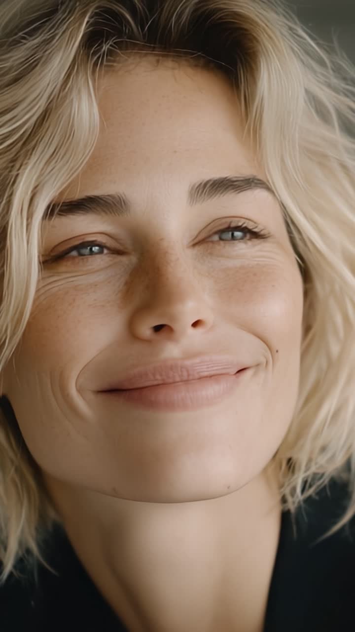 Sorrisi accattivanti: Un viaggio attraverso le espressioni di gioia e contentezza in due scatti, che evidenzia la bellezza naturale e l'emozione autentica.