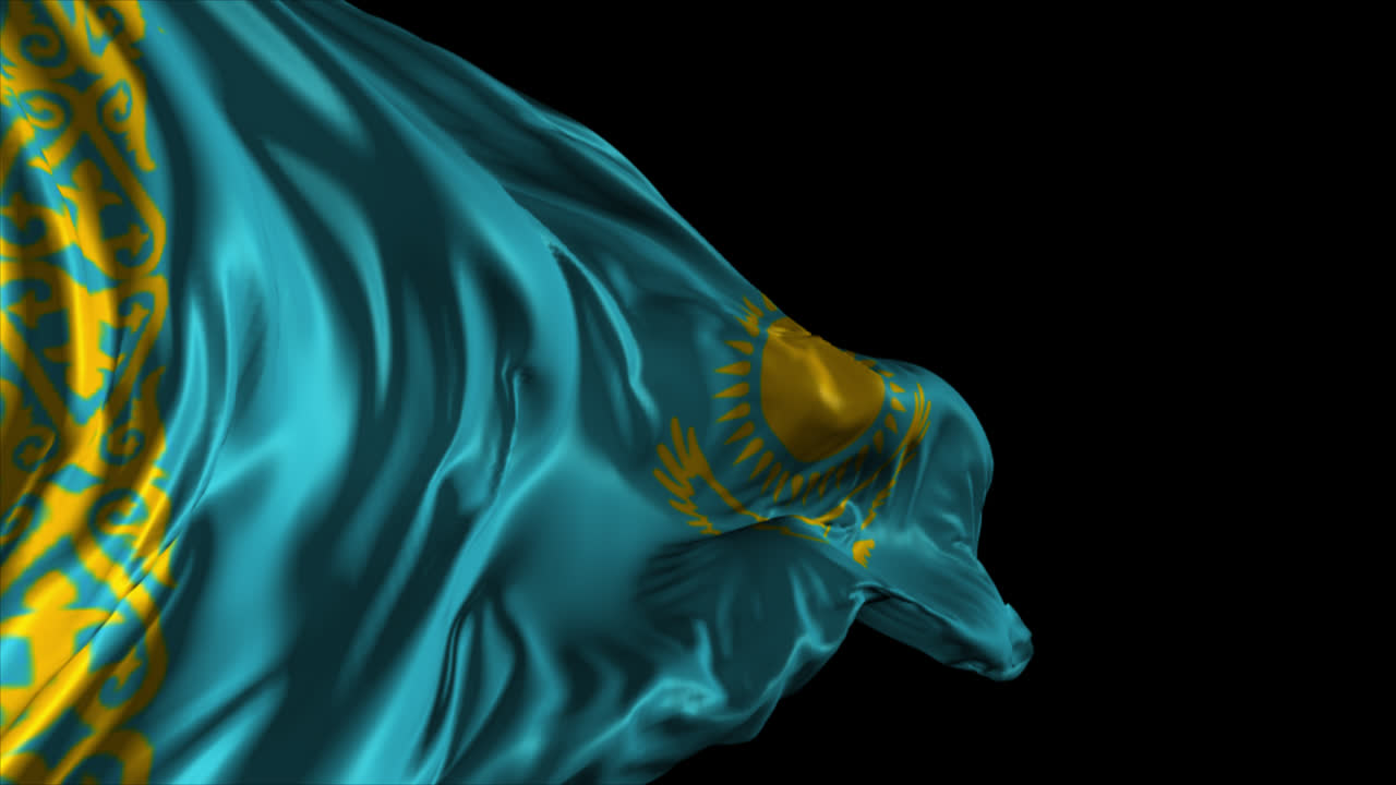 bandera de kazajstán