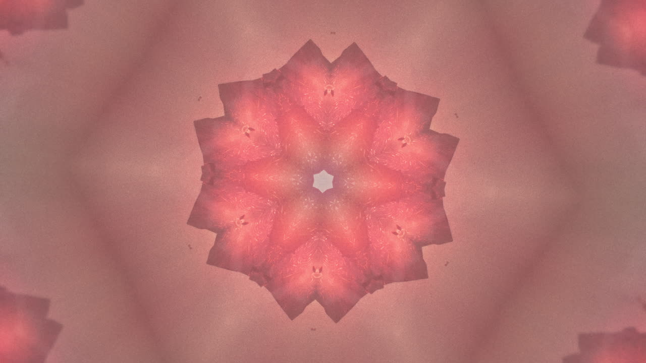 Geometric kaleidoscope animated pattern