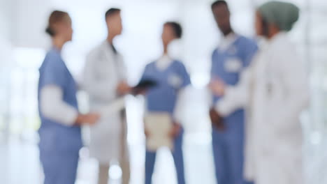 Blurred-doctors,-people-or-hospital-meeting