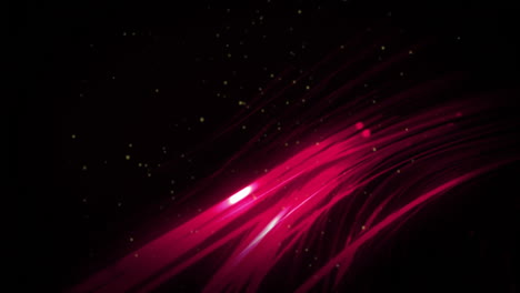 animation of red trails on black background