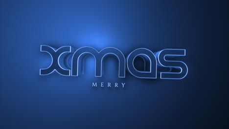 Dark-monochrome-Merry-XMAS-text-on-blue-gradient