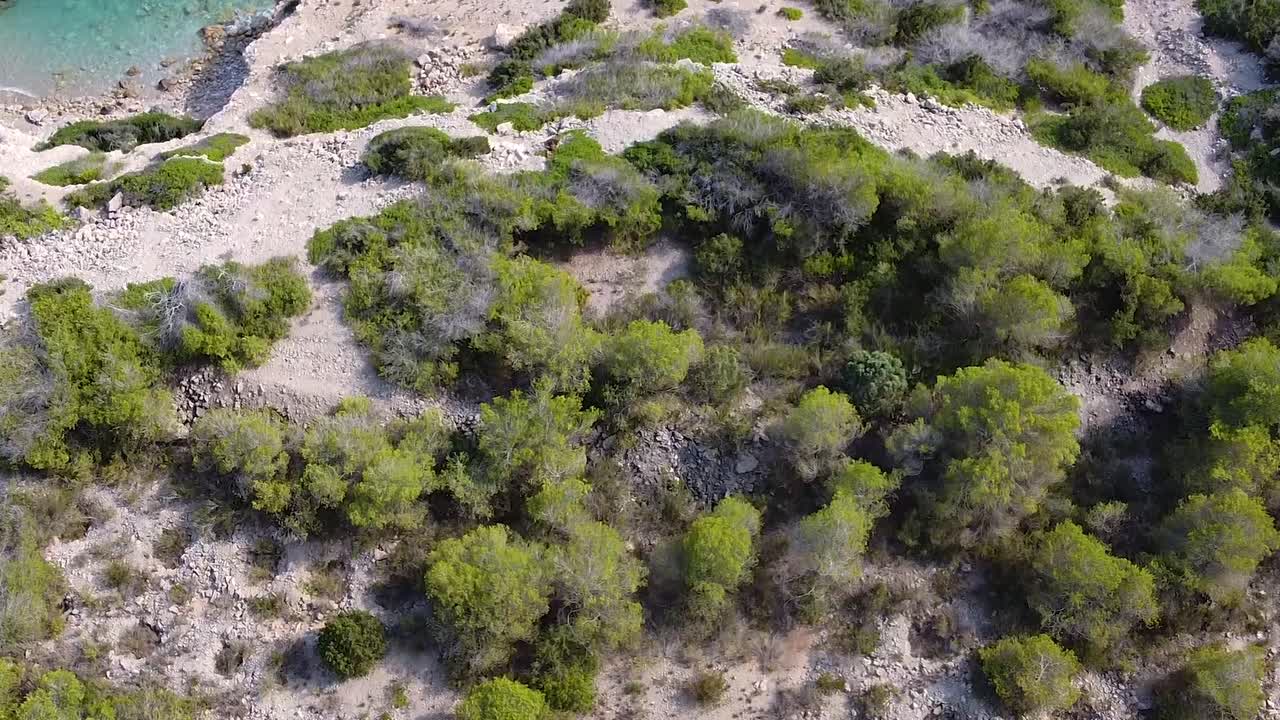 Panoramica di Llonga, Ibiza, Spagna