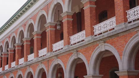 red brick architecture of etajima officer candidate naval academy, japan