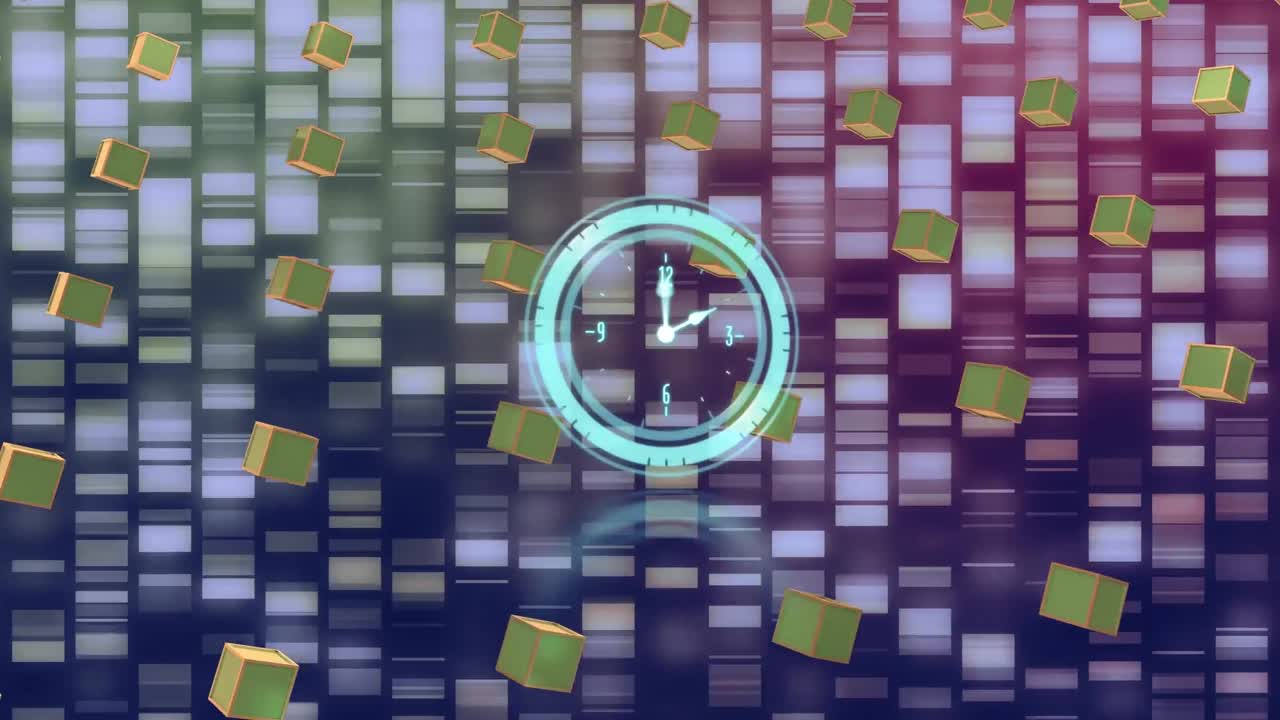 animación del procesamiento de datos científicos en tiempo real